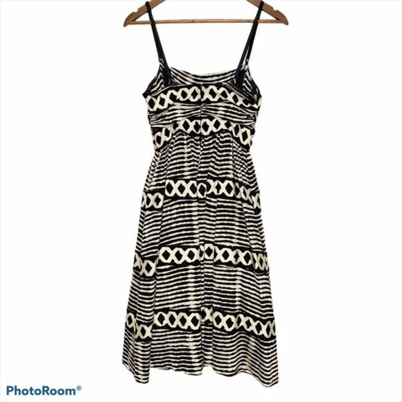 Anthropologie Tracy Reese Strapless Printed Midi Dress Size 8 - Picture 5 of 15